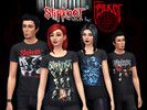 Sims 4 — SlipKnoT TShirts by EmilyK1984 — 14 different SlipKnoT Shirts for Male and Females, Teen and Up. Made from Base