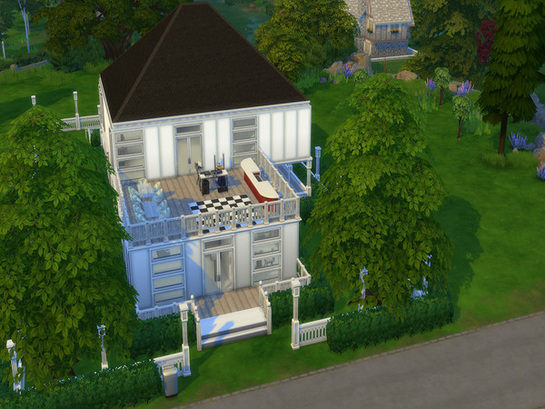 Sims 4 — Home Balconia by akania — Lovely family home featuring two bedrooms, two bathrooms, an eat-in kitchen, two