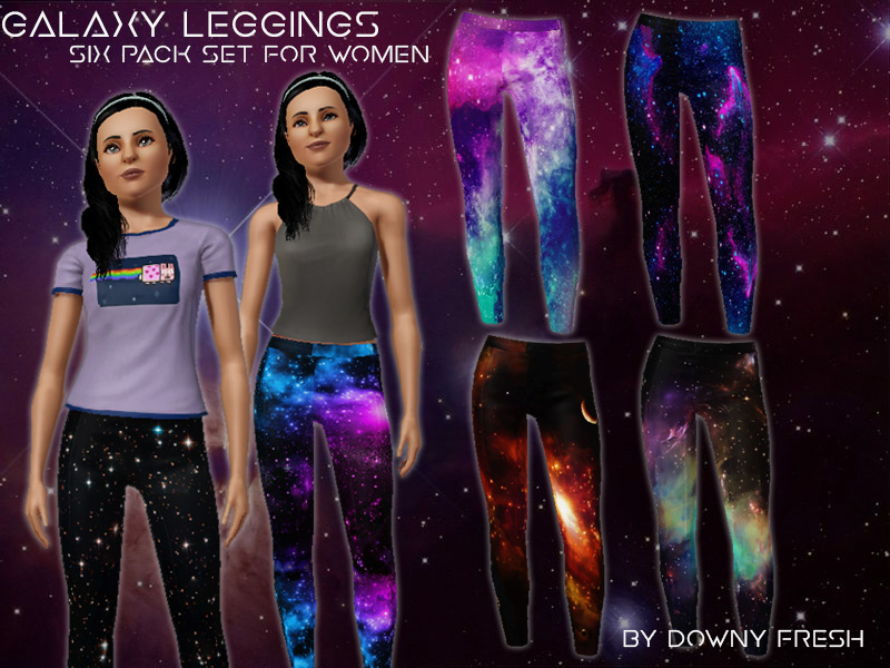 The Sims Resource - Galaxy Leggings for Women
