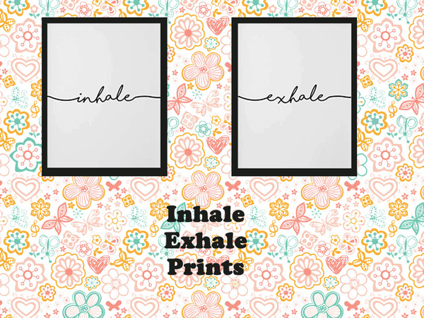 Sims 4 — Inhale Exhale Prints by Rosannep — Recolor of a base game painting
