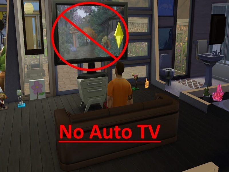 The Sims Resource No Autonomous Tv