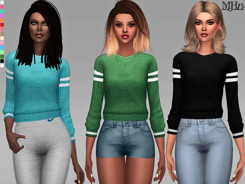 The Sims Resource - S4 Layla Sweaters