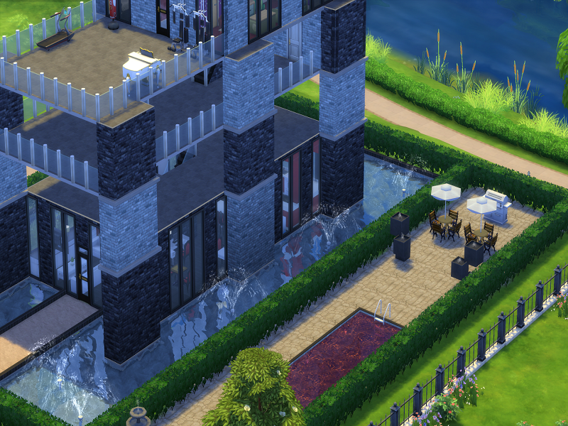 The Sims Resource | Family Home Dark Balconia