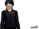 Sims 4 — Yato's Jacket by straykokiri — A standalone recolour of the base game jacket based off of Yato's Jacket from