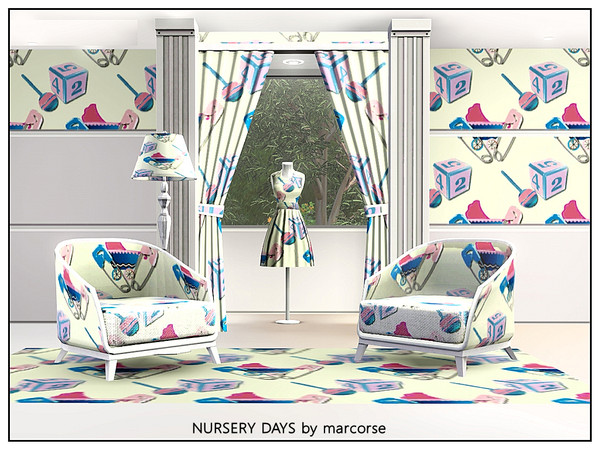 Sims 3 — Nursery Days_marcorse by marcorse — themed pattern - elements of the nursery for baby days.