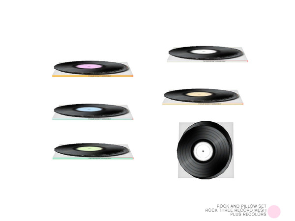Sims 4 — Rock Three Record Mesh by DOT — Rock Three Record Mesh by DOT of The Sims Resource