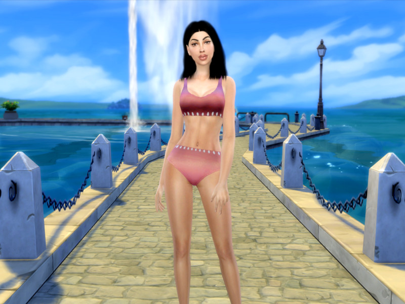 Sims 4 The Sims Resource | Spring Pastel Swimsuit by TSR Creator