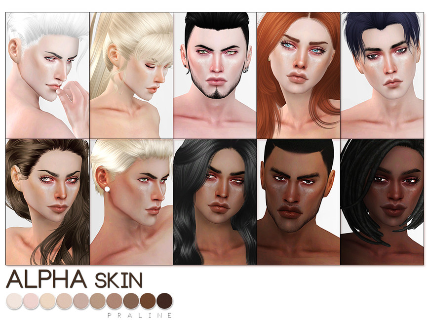 The Sims Resource Ps Alpha Skin