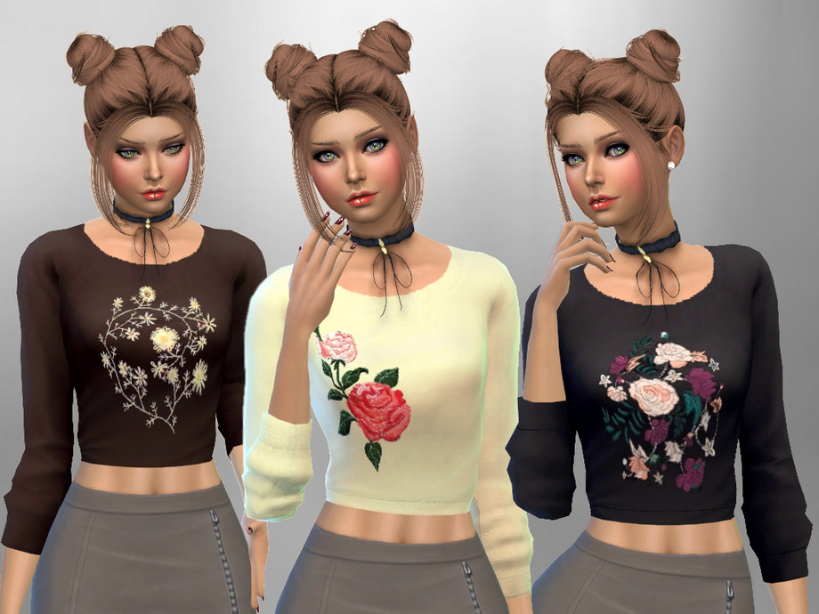 The Sims Resource - Cropped Jumpers