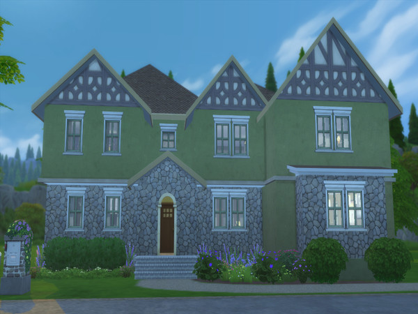 Sims 4 — Emerald Alcove by JanisaSims — A large Tudor style home located on The Summer Home 40x30 lot in Windenburg. A