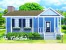 Sims 4 — The Fieldstone (Starter Home) by periwinkles — An open-plan and colourful 1br, 1ba starter home, with a