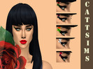 Sims 4 — Rose ribbon eyeliner by Lisaaaaa123 — Create this by an instagram inspiration ^^ Male-Female