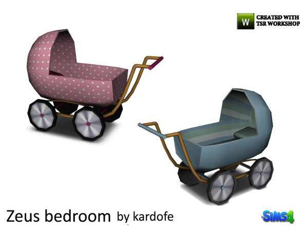 Sims 4 — kardofe_Zeus bedroom_Doll cart by kardofe — Doll cart, decorative with two points of support to put some toy