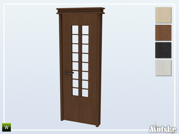 Sims 4 — Matrix Door Glass Single 2x1 by Mutske — This door is part of the Matrix Constructionset. Made by Mutske@TSR. 