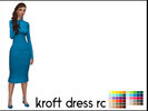 Sims 4 — Sympxls Kroft Dress RC - mesh needed by Sympxls — Sentate's Kroft Dress recolored in 55 colors from WMS color