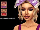 Sims 4 — Cherry Lady Lipstick by Vapordays80 — Cherry Lady lipstick 4 tones I hope you like it
