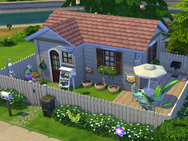 Sims 4 — crazy & colorful home by flubs2 — springtime is here, with its special colors ! what about a little cottage