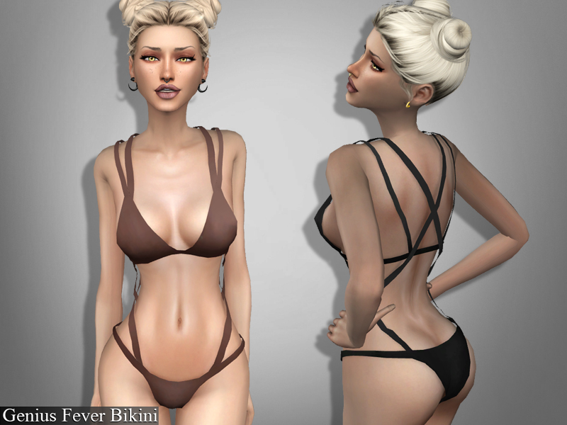 Sims 4 - Genius Fever Bikini by Genius6662 - Make sure your game has been u...