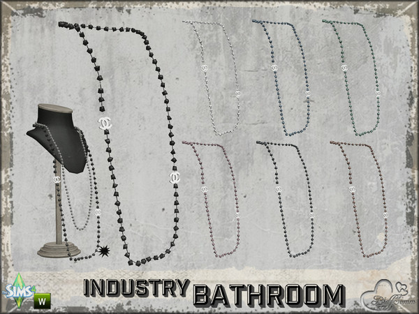 Sims 4 — Bathroom Industry Vanity Necklace v1 by BuffSumm — Part of the *Bathroom Industry* ***TSRAA***