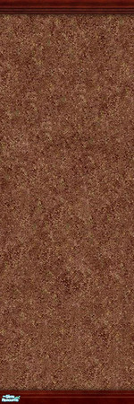 Sims 2 — Diamonds Set-red wall with molding by froilan — Part of the Diamonds in the Rough Set. Rich colors, subtle