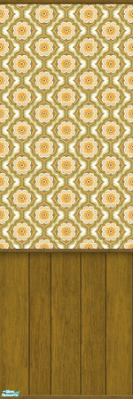 Sims 2 — 70's Wall Panels: Late Bloomer by Uma Design — Instant transportation back to the 70's! Let your simmies decide