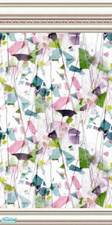 Sims 2 — jsf2ConfettiRegency by jsf — A bright and cheerful wallpaper pattern using the regency moulding adapted from my