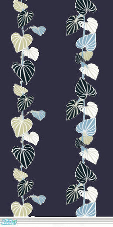 Sims 2 — Leaves - Blue by Astarta — Leaves with 2 different background colors blue and grey.