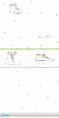 Sims 2 — Baby Accessory - Green by Astarta — Nusery walls.