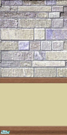Sims 2 — Brick Wallpapers and Linoleum - PG3 by Lorah — Purple and gold.