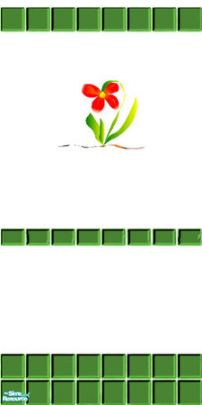 Sims 2 — Happy Kitchen Wall Set - Green1 by Babybunny — 