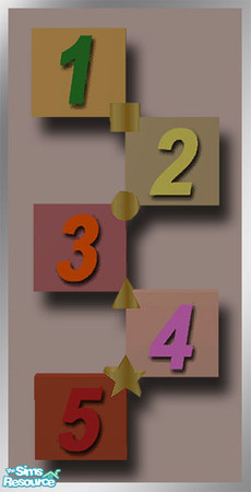 Sims 2 — NURSERY Wall Sculpture by simtomatic — 