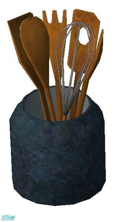 Sims 2 — Teal Utensil Silo by RhondaBlonda — 