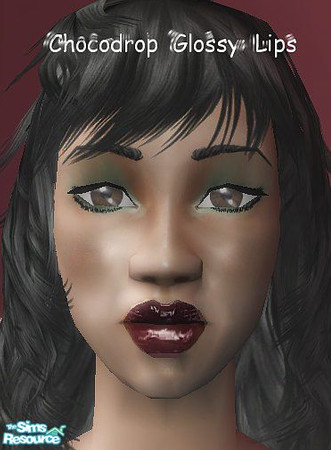Sims 2 — Plastic lip Collection 1 - Chocdrop by Lanebran — 