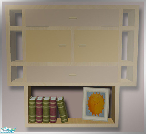 Sims 2 — NURSERY Wall Unit - Decor by simtomatic — This file recolours the decor only.
