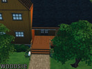 Sims 4 — Woodsie by thatVWgirl — A simple, open home inspired by real log cabins in the woods! Featuring two bedrooms,