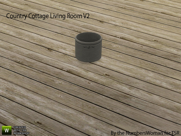 Sims 4 — Country Cottage Living V2 Farm Vase by TheNumbersWoman — That country feel and ambience reflected by the simple