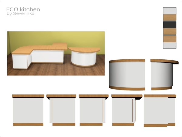 Eco Kitchen Island Counter, How To Build Kitchen Island Sims 4