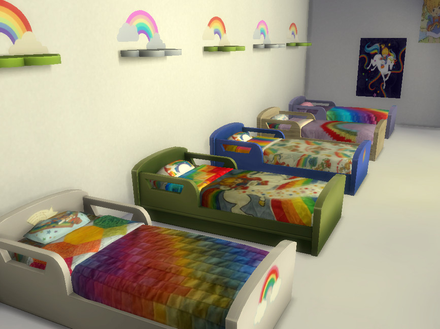 The Sims Resource Rainbow Brite Toddler Beds