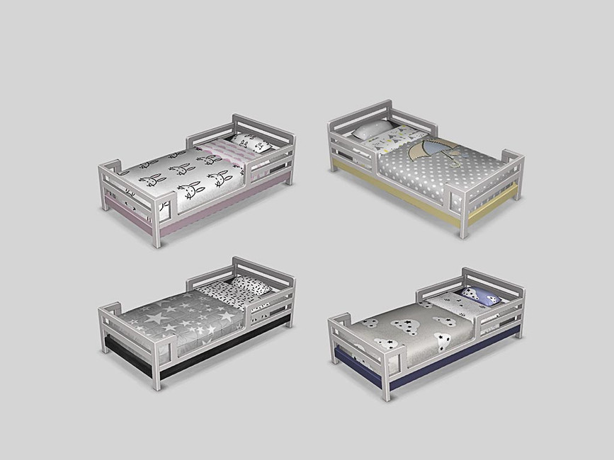 The Sims Resource The Cutie Toddler Bed