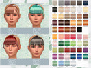 Sims 4 — Blahberry Pancakes Elza Bangs [Retexture] (MESH NEEDED!) by Ursanic — A retexture of Elza sims bangs, with alpha