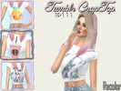 Sims 4 — Tumblr Croptop Recolor - mesh needed by np111 — Tumblr croptop recolor 7 swatches Teen - elder Mesh not