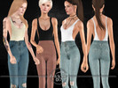 Sims 3 — Chloe Bodysuit by winnie017 — backless, simple bodysuit all lod's recolorable ya/a female as top