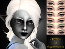 Sims 4 — DELFI - EYEBROWS 01 by -_FENC_- — My first eyebrows, 7 colours. Thank you :*