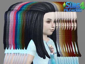 Sims 4 — Toddler Hair 03: Canerows by filo40002 — Canerows, corn rows, corn rolls, braids, bo braids, whatever you want