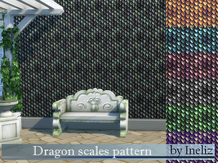 The Sims Resource - Dragon scales pattern