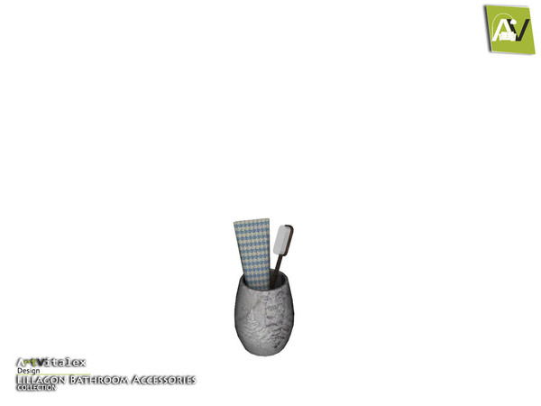 Sims 4 — Lillagon Toothbrush Tumbler    by ArtVitalex — - Lillagon Toothbrush Tumbler - ArtVitalex@TSR, May 2017