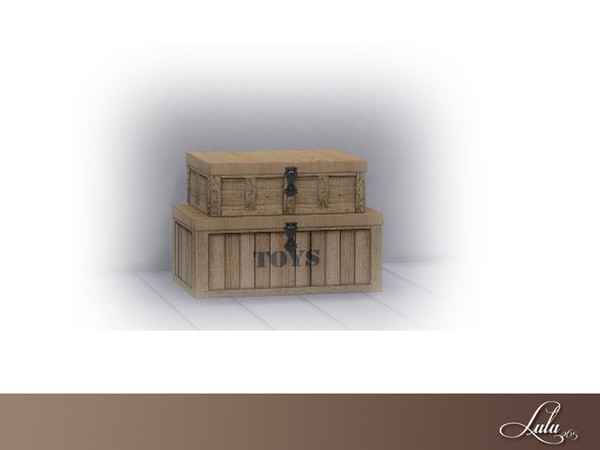 Sims 4 — Austin Bedroom Storage Boxes  by Lulu265 — Part of the Austin Bedroom Set