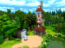 Sims 4 — The Burrow by audrcami2 — The Weasley's Burrow in Harry Potter revisited. Four bedrooms for parents, Fred and