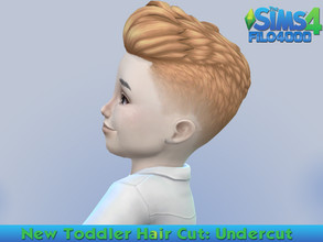 Sims 4 — Toddler Hair 05: Undercut by filo40002 — New adult to toddler mesh conversion haircut, the undercut. Comes in