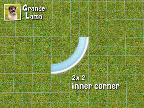 Sims 3 — Poolside - 2x2 inner corner by GrandeLama — Part of the GrandeLama Poolside set.